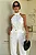 Conjunto Elegante Gola Alta - Offwhite - Imagem 1