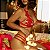 Conjunto lingerie Ilusion vermelho com lindo sutiã e calcinha fio - Imagem 9