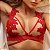Conjunto lingerie Ilusion vermelho com lindo sutiã e calcinha fio - Imagem 7