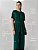 Conjunto de blusa com detalhe em fivela e calça reta Silvia - Verde - Imagem 2