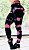 Calça legging fitness tye dye preta e rosê - tamanho único - Imagem 2