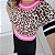 Cropped em tricot modal de oncinha - Rosa neon - Imagem 2
