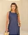 Vestido midi jeans com fenda lateral - Imagem 1