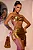 Conjunto Carnaval Saia e Top com Metal Orgânico – Dourado - Imagem 1