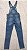 Jardineira jeans comprimento cropped - Lavagem clara - Imagem 3