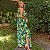 Vestido longo em viscose - estampa tropical - Imagem 3