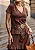 Conjunto Boho de saia e tshirt - Marrom - Imagem 3