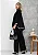 Conjunto de calça e blusa ampla com listrinha branca - Preto - Imagem 5