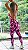 Macacão fitness levanta bumbum com estampa camuflada rosa - Tamanho único - Imagem 3