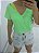 T-shirt podrinha em poliamida - Verde neon - Imagem 1