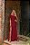 Vestido longo em malha crepe Carol - Marsala - Imagem 1