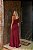 Vestido longo em malha crepe Carol - Marsala - Imagem 2