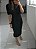 Vestido em tricot modal midi com gola alta - Preto - Imagem 3