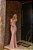 Vestido longo em malha crepe Lorena - Rosê - Imagem 2