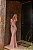 Vestido longo em malha crepe Lorena - Rosê - Imagem 1