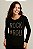 Blusa rock n roll manga longa com pedrarias - Imagem 1
