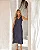 Vestido jeans midi com fivela - Imagem 1