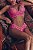 Conjunto lingerie rendado com recortes - Rosa neon - Imagem 1