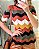 Blusa tricot em padronagem chevron colorida - Imagem 1