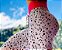 Calça legging fitness levanta bumbum com detalhe em renda pink  estampa ink - Novidade - Imagem 3