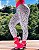 Calça legging fitness levanta bumbum com detalhe em renda pink  estampa ink - Novidade - Imagem 5