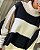 Poncho tricot em fio mousse - Off white - Imagem 2