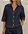 Camisa jeans feminina manga 3/4 - Imagem 1