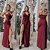 Vestido longo envelope - Marsala - Imagem 2