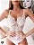 Lingerie body rendado Surya - branco - Imagem 2