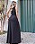 Vestido longo regata com bolso - Preto - Imagem 3