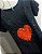 Tshirt plus size bordada a mão - Heart - do tamanho P ao G5 plus size - Imagem 3