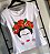 Tshirt plus size na cor branca bordada a mão - Frida Kahlo - do tamanho P ao G5 - Imagem 1