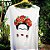 Tshirt plus size na cor branca bordada a mão - Frida Kahlo - do tamanho P ao G5 - Imagem 3