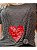 Tshirt plus size na cor cinza mescla bordada a mão - Heart - do tamanho P ao G5 - Imagem 1