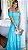 Vestido ciganinha elastex azul - Imagem 1