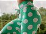 Calça legging fitness levanta bumbum verde água com bolinhas brancas - Imagem 6