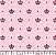 Coroa Rosa DESENHO 3911-1 - Tricoline 100% Algodão (0,50 compr. x largura 1,50m) - Imagem 1