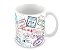 Caneca porcelana branca personalizada Carimbos viagem Wanderlust - Imagem 2