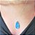 KIT COLAR DE PRATA GOTA GRANDE AZUL FUSION - Imagem 3