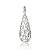 Pingente De Prata Bali Gota Requinte – Joia em Prata 925 de Qualidade - Imagem 1