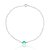 Pulseira De Prata Elos Ponto Azul Tiffany – Joia em Prata 925 de Qualidade - Imagem 1