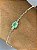 Pulseira De Prata Com Pedra Em Zircônia Verde Água – Joia em Prata 925 de Qualidade - Imagem 1