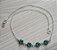 COLAR CHOKER DE PRATA PONTOS VERDE TURMALINA - Imagem 2