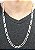 Corrente De Prata Masculina Fígaro 3X1 - 75Cm X 0,8Cm – Joia em Prata 925 de Qualidade - Imagem 1