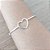 Bracelete De Prata Coração Vazado – Joia em Prata 925 de Qualidade - Imagem 2