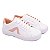 Tênis Feminino Branco Casual Com Cadarço - Imagem 8