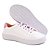 Tênis Feminino Branco Casual Com Cadarço - Imagem 7