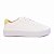 Tênis Feminino Branco Casual Com Cadarço - Imagem 1