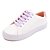 Tênis Feminino Branco Casual Com Cadarço - Imagem 4