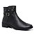 Bota Feminina Preta Cano Curto Ankle Boot - Imagem 5
